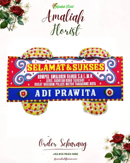 Papan Bunga Ucapan Selamat Leupung